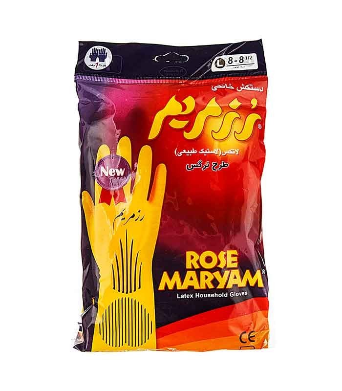 دستکش ساق بلند سایز بزرگ رز مریم