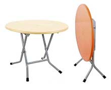 میزگردپایه فلزی تاشومناسب مکانهای کم جا