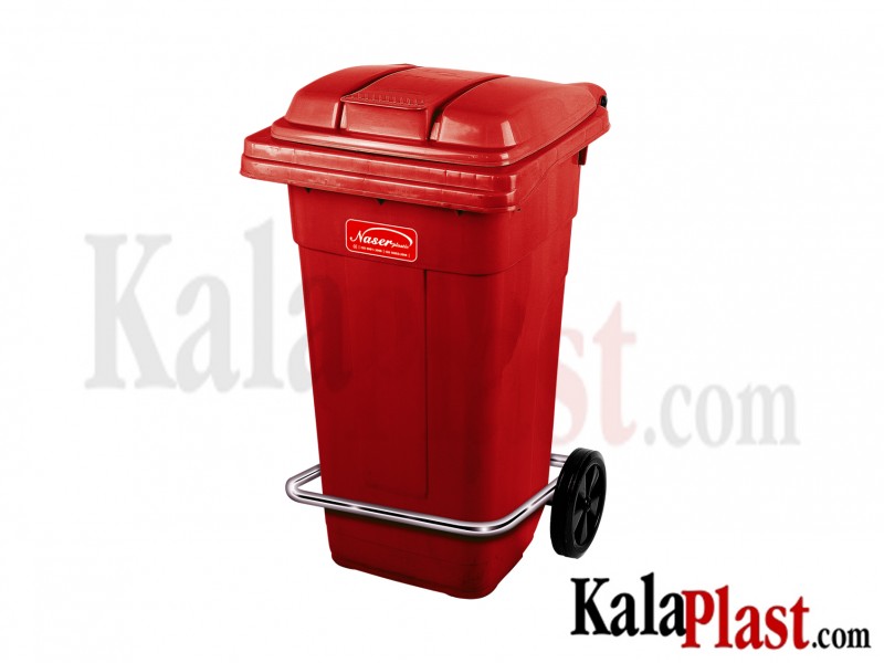 سطل زباله 100لیتری چرخداروپدالدار